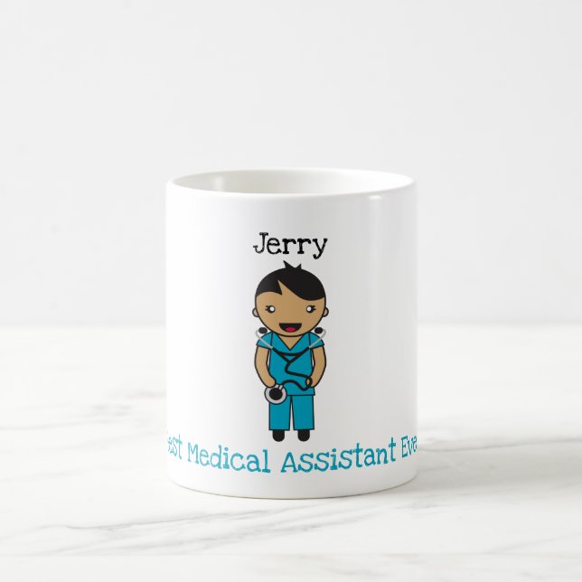 Caneca De Café Hospital Chibi Personalizado / Trabalhador Clínico (Centro)