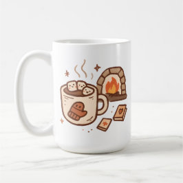 Caneca De Café Hot Cocoa & Fireplace