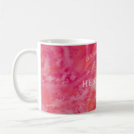 Caneca De Café Hot Color Primeiro Natal Sr. e Sra.