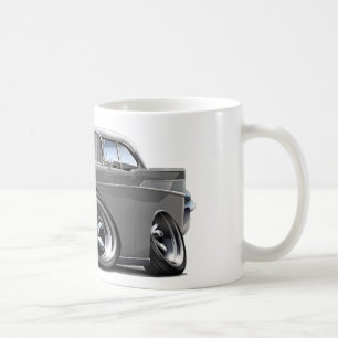 Caneca De Café Hot rod 1957 Cinzento-Branco de Chevy Belair
