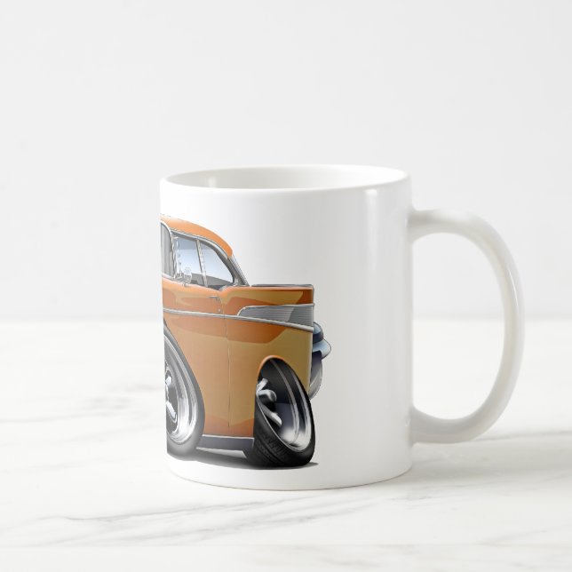 Caneca De Café Hot rod 1957 da laranja de Chevy Belair (Direita)