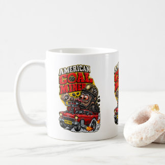 CANECA DE CAFÉ HOT ROD DO MINERADOR DE CARVÃO AMERICANO