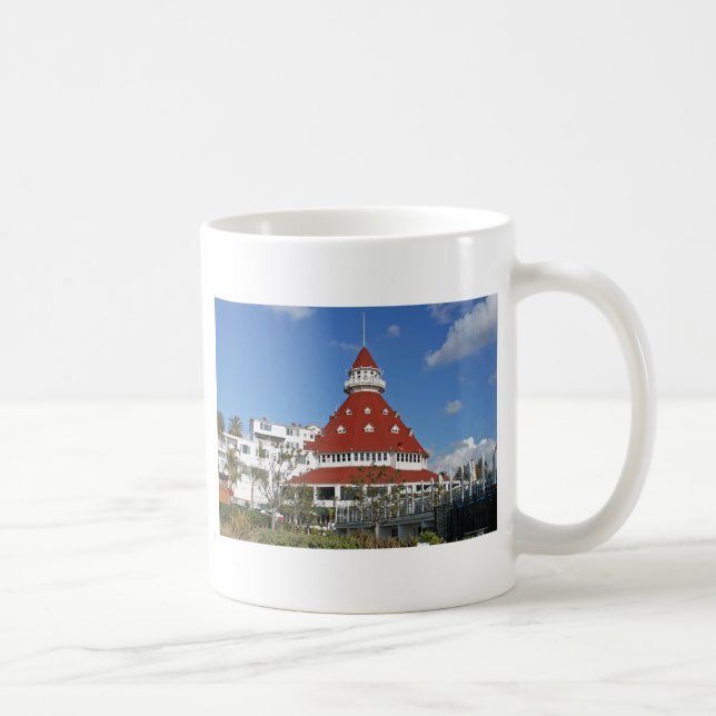 Caneca De Café Hotel Del Coronado da praia (Direita)