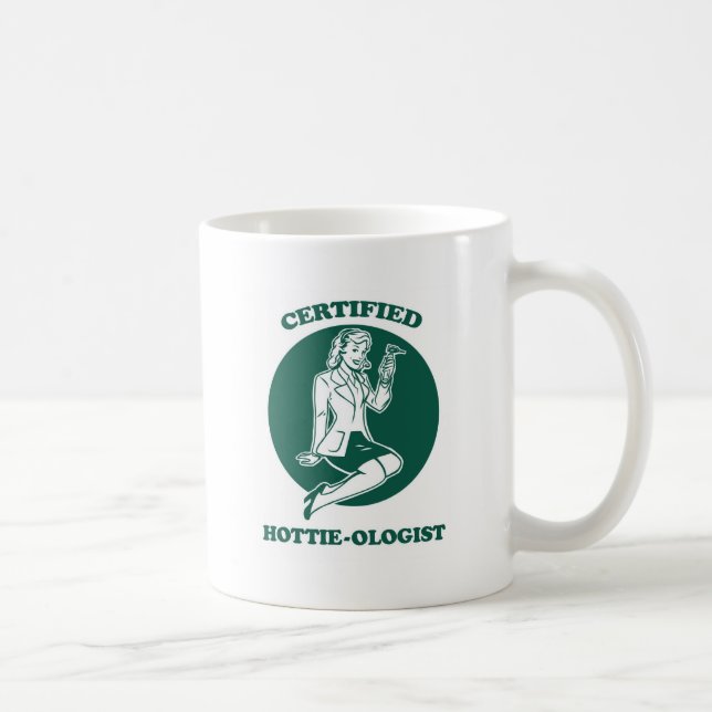 Caneca De Café Hottie-ologist certificado (Direita)
