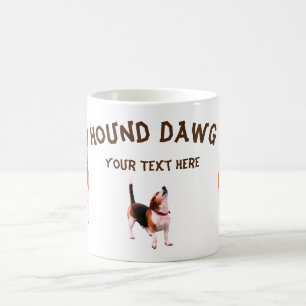 Caneca De Café Hound Dawg Beagle Funny Personalizado