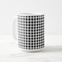 Houndstooth Preto e Branco