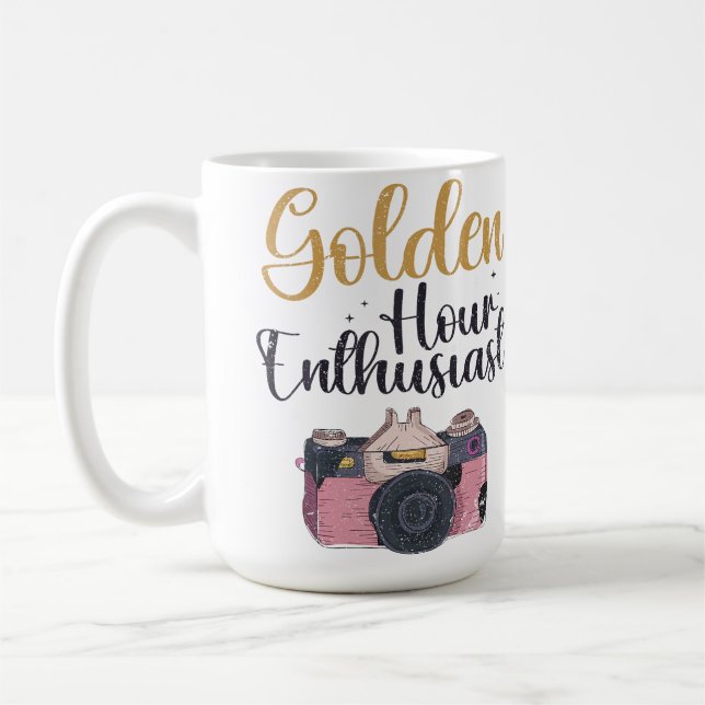 Caneca De Café Hour Enthusiast - Photographer Funny Photography (Esquerda)