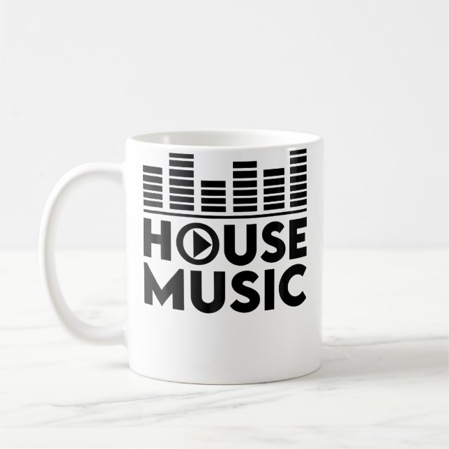 Caneca De Café House Music Edm Rave Dj House (Esquerda)