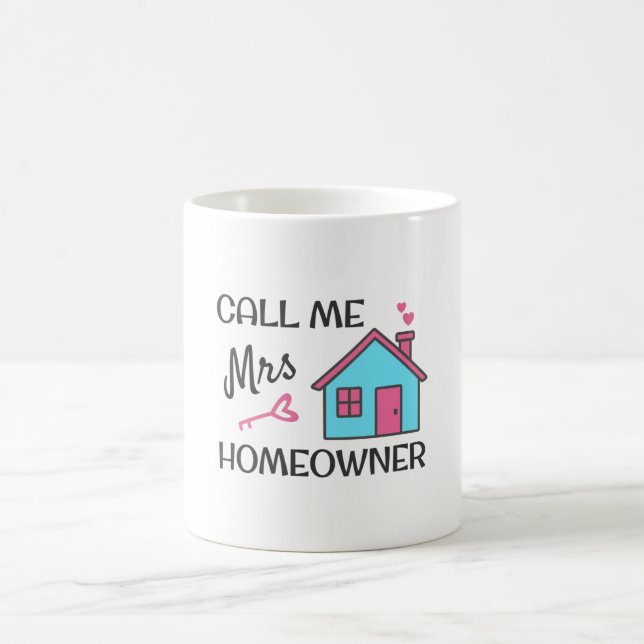 Caneca De Café Housewarming party Call me Mrs Homeowner (Centro)