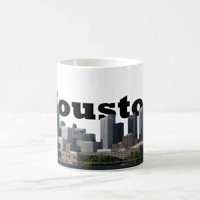 Caneca De Café Houston, skyline de TX com o Houston no céu (Centro)