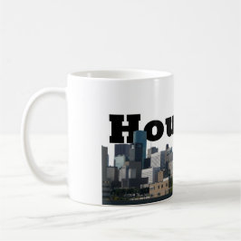 Caneca De Café Houston, skyline de TX com o Houston no céu