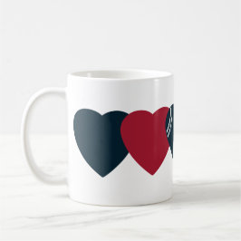Caneca De Café Houston Texans Football Heart Design