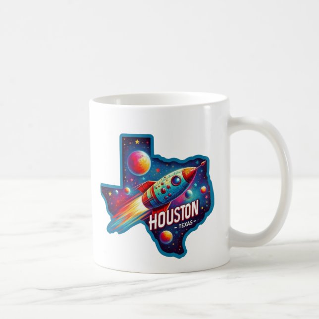 Caneca De Café Houston, Texas EUA - NASA (Direita)