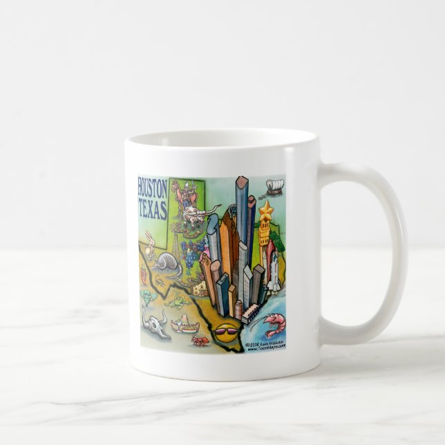 Caneca De Café Houston TX (Direita)