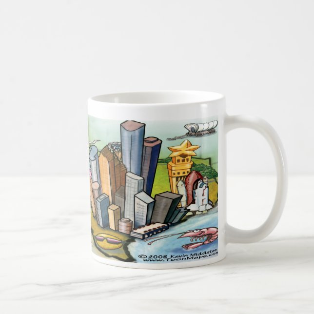 Caneca De Café Houston TX (Direita)