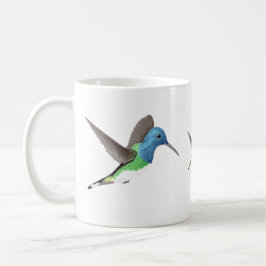 Caneca De Café Hovering Jacobin Hummingbird - transparente.
