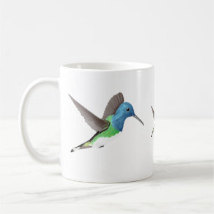 Caneca De Café Hovering Jacobin Hummingbird - transparente.    