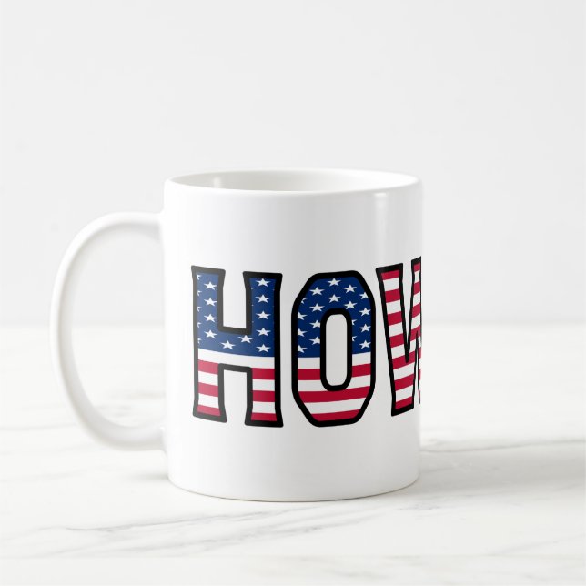 Caneca De Café Howard Name Vorname USA styled Tasse Kaffeetasse (Esquerda)