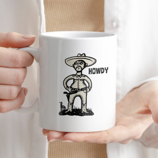 Caneca De Café Howdy Coffee Humor Mug