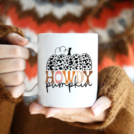Caneca De Café Howdy Pumpkin Fall