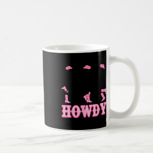 Caneca De Café Howe Western Skeleton Cowgirl Dançando Halloween