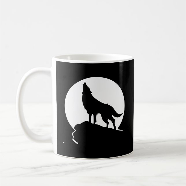 Caneca De Café Howling Wolf (Esquerda)