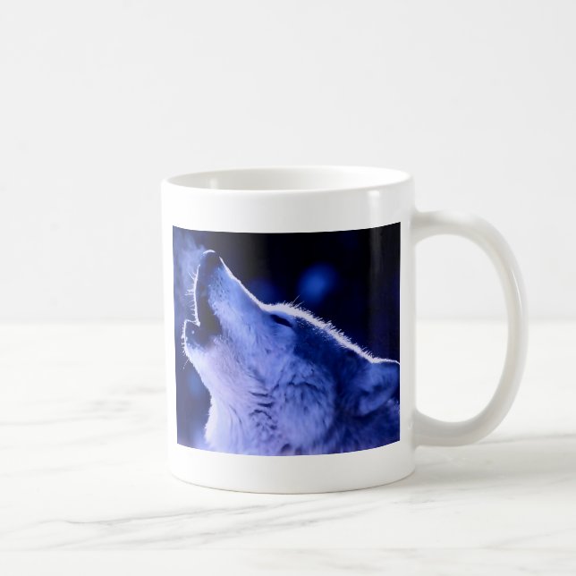 Caneca De Café Howling Wolf (Direita)