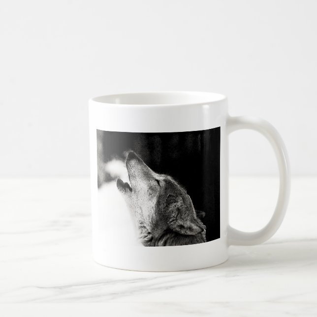 Caneca De Café Howling Wolf (Direita)