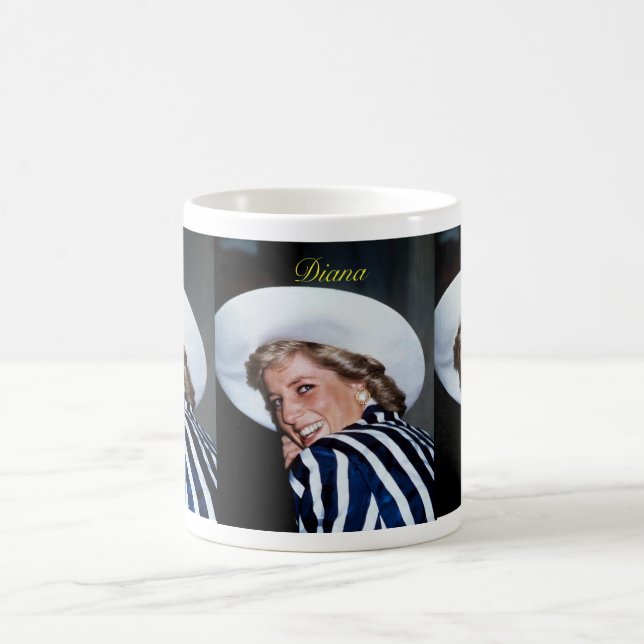 Caneca De Café HRH Princesa Diana Austrália 1988 Pro Foto HD (Centro)