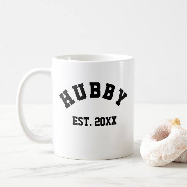 Caneca De Café Hubby Groom  (Com Donut)
