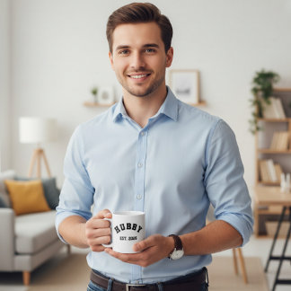 Caneca De Café Hubby Groom 