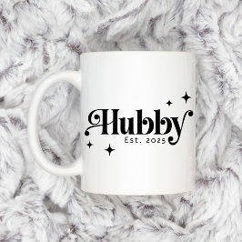 Caneca De Café Hubby no último ano qualquer fonte retrorativa ele