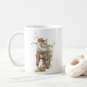 Caneca De Café Huckleberry Finn que escolhe a litografia das