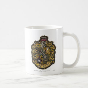 Caneca De Café Hufflepuff Crest - Destroyed