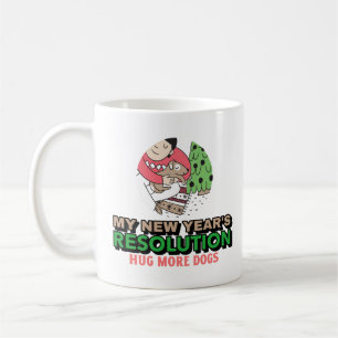 Caneca De Café Hug More Dogs - Resolução de Ano Novo