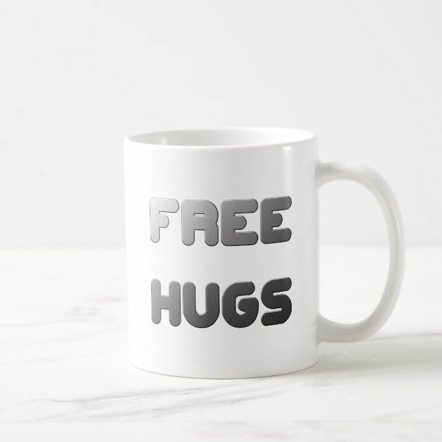 Caneca De Café Hugs Gratuitos (Direita)