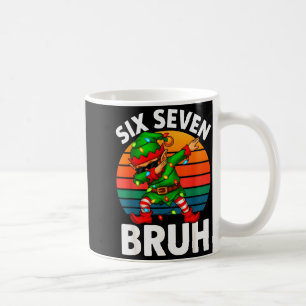 Caneca De Café Hugvyn Seis Sete 6 7 Meme Dabbing Elfo Alegre Nata