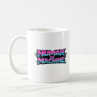 Caneca De Café Human × Machine Futuristic Tech Coffee Mug