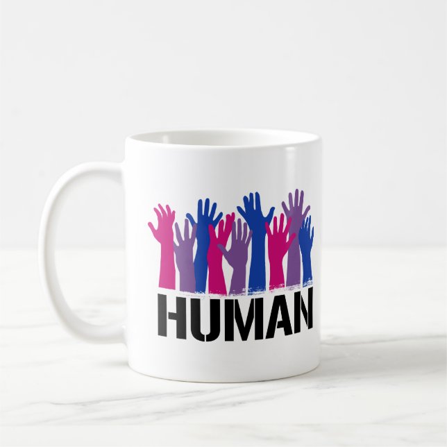 Caneca De Café Humano Bissexual (Esquerda)