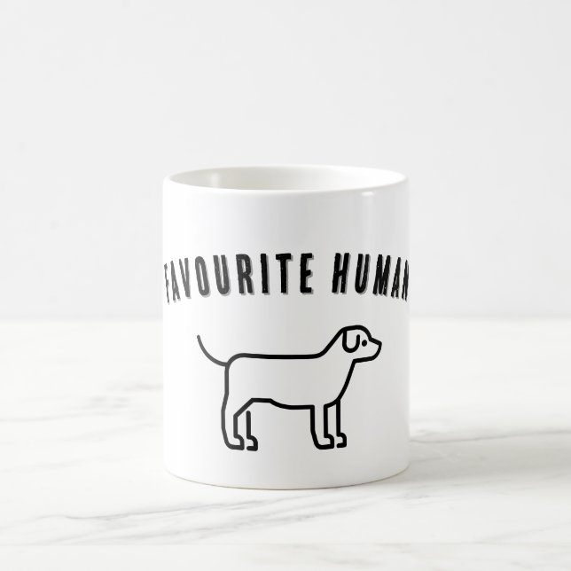 Caneca De Café Humano Favorito (Centro)