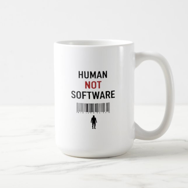 Caneca De Café Humano não software (Direita)