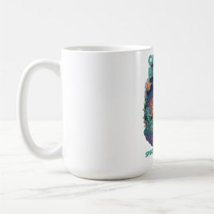 Caneca De Café Humanos e Alienígenas Festa de Dança Divertida no