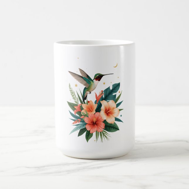 Caneca De Café Hummingbird Bloom Tropical Mug (Centro)