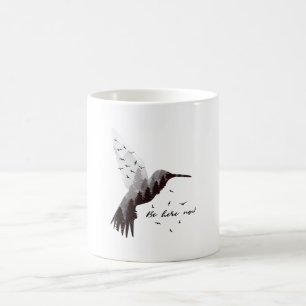 Caneca De Café Hummingbird com Floresta