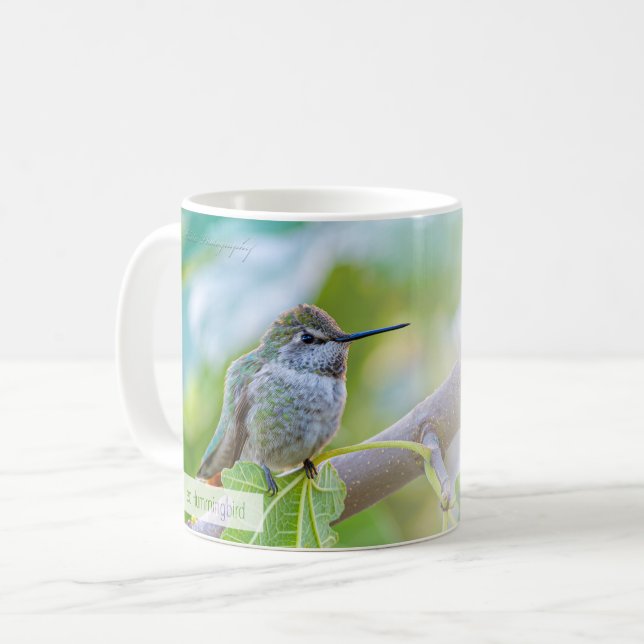 Caneca De Café Hummingbird Psalm 70:4 KJV (Frente Esquerda)