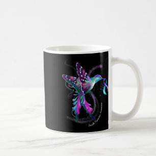 Caneca De Café Hummingbird Púrpura Fita Suicídio