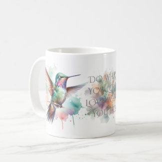Caneca De Café Hummingbird Watercolor
