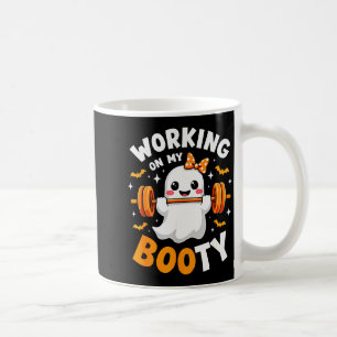 Caneca De Café Humor Boo Trabalhando Em Meu Bumbum Academia Fitne