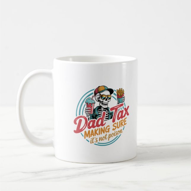 Caneca De Café Humor com Comida do Skeleton do Imposto sobre o Pa (Esquerda)