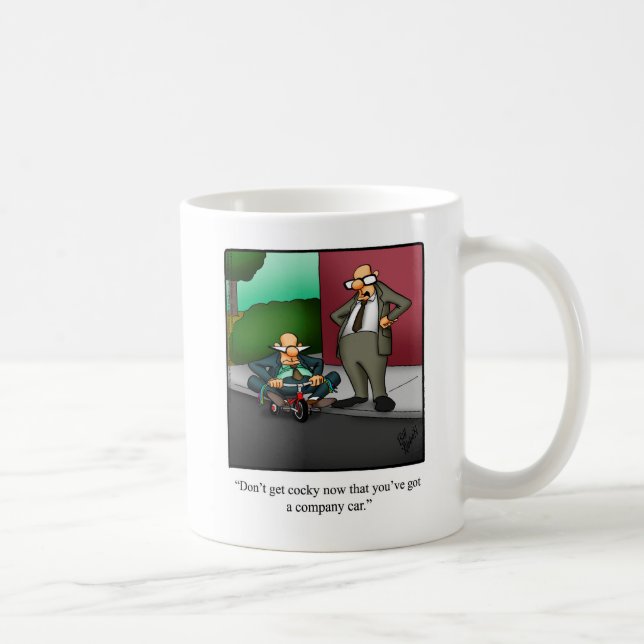 Caneca De Café Humor comercial "Carro da empresa" (Direita)